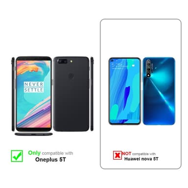OnePlus 5T Suojakuori Lompakkokotelo (Punainen)