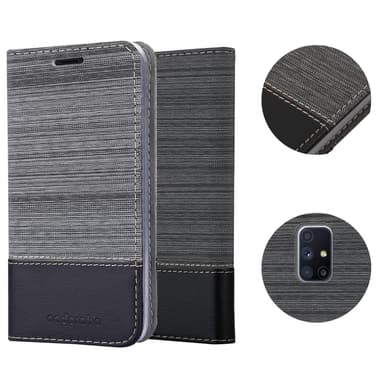 Samsung Galaxy M51 Suojakuori Lompakkokotelo (harmaa)