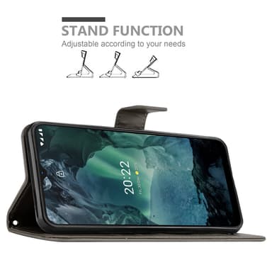 Nokia G11 / G21 Suojakuori Lompakkokotelo (harmaa)