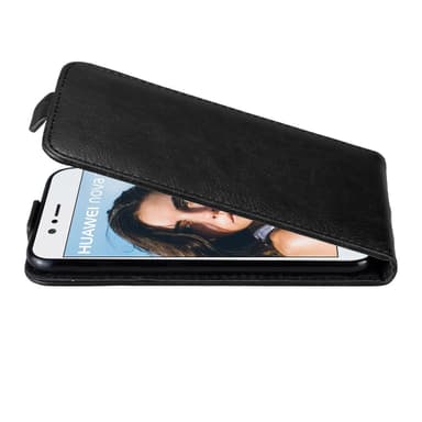 Huawei NOVA 2 Suojakuori Lompakkokotelo (Musta)