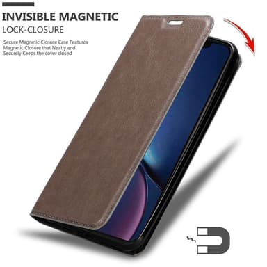 iPhone 11 PRO MAX Suojakuori Lompakkokotelo (Ruskea)
