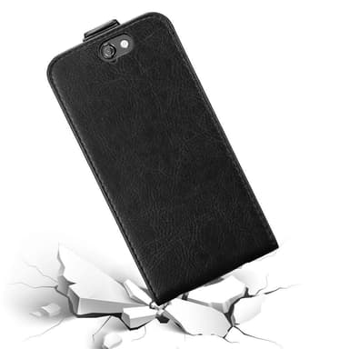 HTC ONE A9 Suojakuori Lompakkokotelo (Musta)