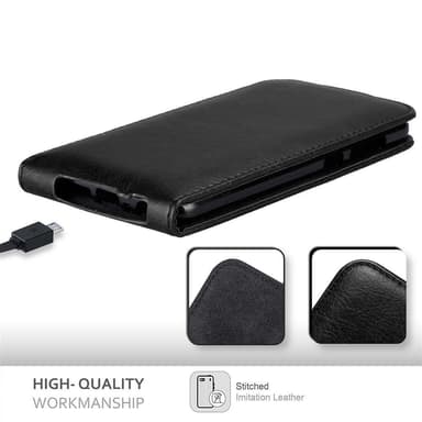 HTC ONE A9 Suojakuori Lompakkokotelo (Musta)