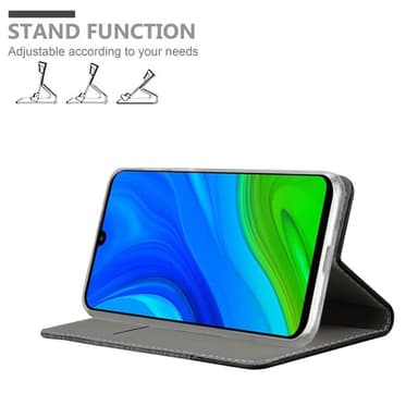 Huawei P SMART 2020 Suojakuori Lompakkokotelo (harmaa)