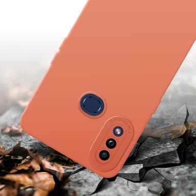 Samsung Galaxy A10s / M01s Suojakuori Kotelo (Oranssi)