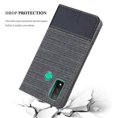 Huawei P SMART 2020 Suojakuori Lompakkokotelo (harmaa)