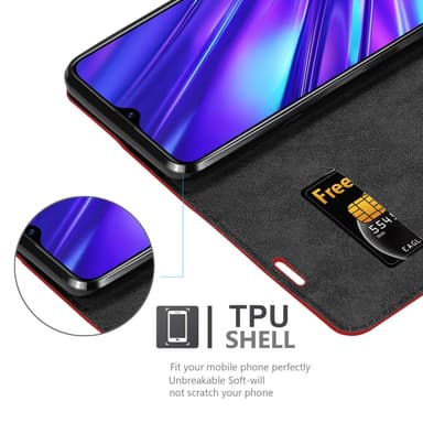 Realme 5 / 5i / 6i / C3 Suojakuori Lompakkokotelo