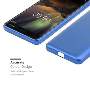 Nokia 6.1 Suojakuori Kotelo (Sininen)