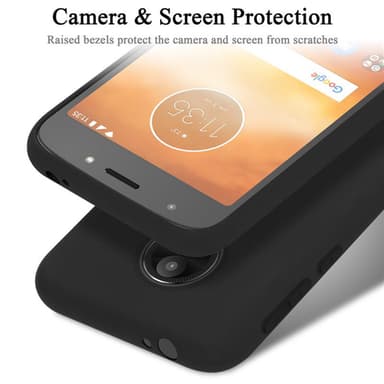 Motorola MOTO E5 PLAY GO Suojakuori Kotelo (Musta)