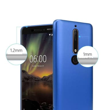 Nokia 6.1 Suojakuori Kotelo (Sininen)