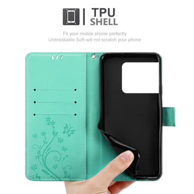 OnePlus 10 PRO 5G Suojakuori Lompakkokotelo (Turkoosi)