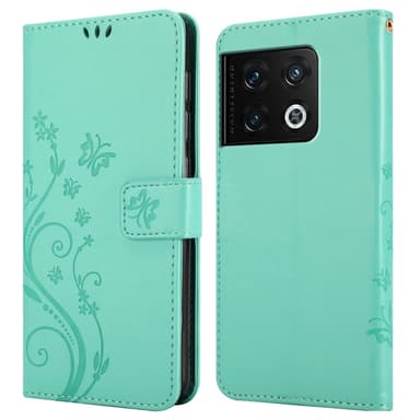OnePlus 10 PRO 5G Suojakuori Lompakkokotelo (Turkoosi)
