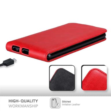 LG STYLUS 2 Suojakuori Lompakkokotelo (Punainen)