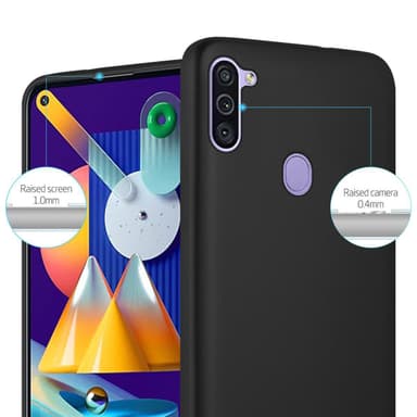 Samsung Galaxy A11 / M11 Suojakuori Kotelo (Musta)