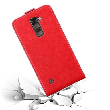 LG STYLUS 2 Suojakuori Lompakkokotelo (Punainen)