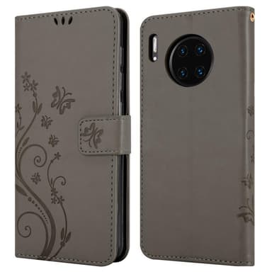 Huawei MATE 30 PRO Suojakuori Lompakkokotelo (harmaa)
