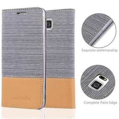 Samsung Galaxy ALPHA Suojakuori Lompakkokotelo (harmaa)