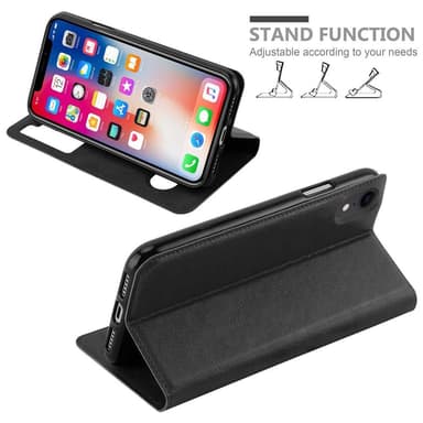 Lompakkokotelo iPhone XR Case (Musta)