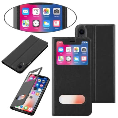 Lompakkokotelo iPhone XR Case (Musta)