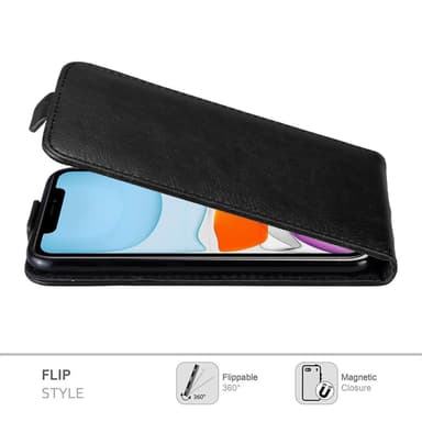 iPhone 11 Suojakuori Lompakkokotelo (Musta)