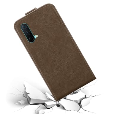 OnePlus Nord CE 5G Suojakuori Lompakkokotelo (Ruskea)
