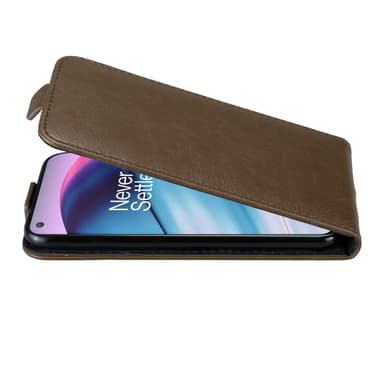 OnePlus Nord CE 5G Suojakuori Lompakkokotelo (Ruskea)