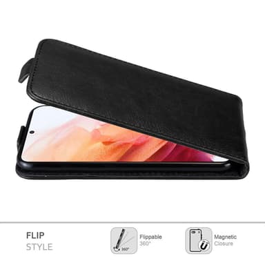 Samsung Galaxy S21 5G Suojakuori Lompakkokotelo (Musta)