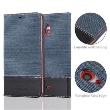 Nokia Lumia 1320 Suojakuori Lompakkokotelo (Sininen)