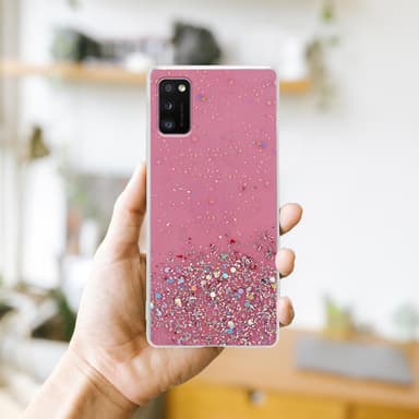 Samsung Galaxy A41 Suojakuori Kotelo (Vaaleanpunainen)
