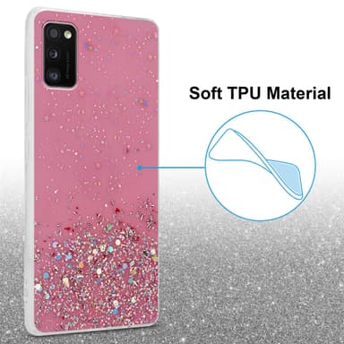 Samsung Galaxy A41 Suojakuori Kotelo (Vaaleanpunainen)
