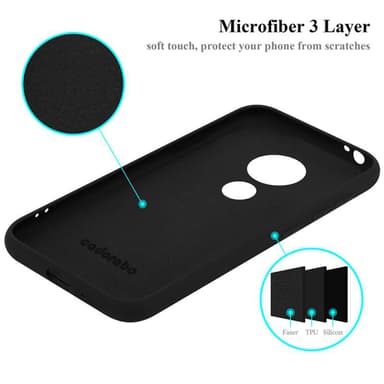 Motorola MOTO E5 PLAY GO Suojakuori Kotelo (Musta)