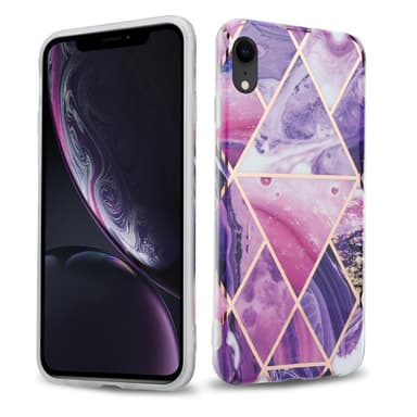 iPhone XR Suojakuori Lompakkokotelo (Violetti)