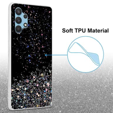 Samsung Galaxy A32 4G Suojakuori Kotelo (Musta)