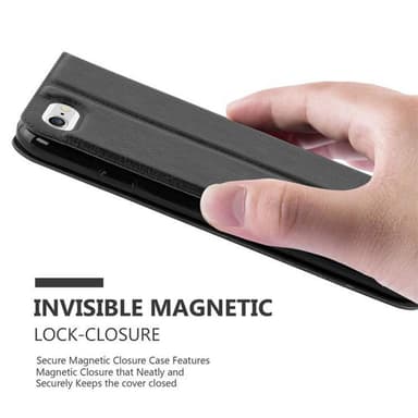 Lompakkokotelo iPhone 6 PLUS / 6S PLUS Case (Musta)