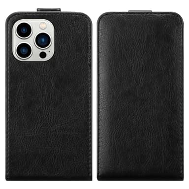 iPhone 14 PRO MAX Suojakuori Lompakkokotelo (Musta)