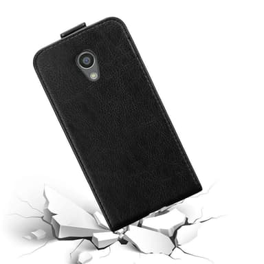 Motorola MOTO G2 Suojakuori Lompakkokotelo (Musta)