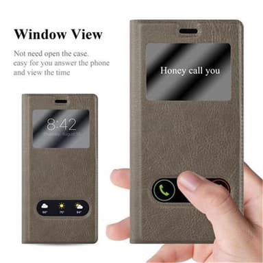 Lompakkokotelo Huawei P9 Case (Ruskea)