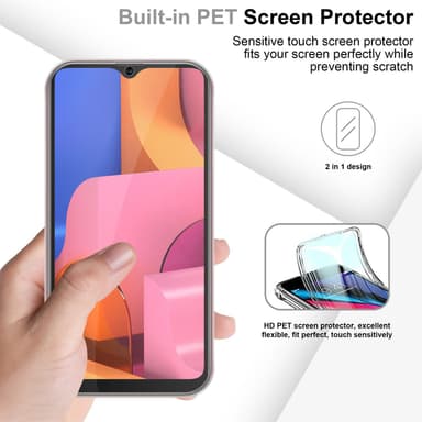 Samsung Galaxy A20s Suojakuori Cover (Läpinäkyvä)
