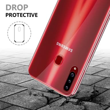 Samsung Galaxy A20s Suojakuori Cover (Läpinäkyvä)