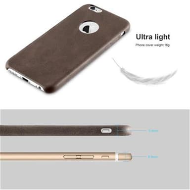 iPhone 6 / 6S Suojakuori Case Kotelo (Ruskea)