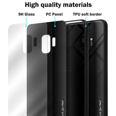 Samsung Galaxy S9 Suojakuori Kotelo (Musta)