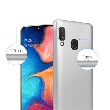 Samsung Galaxy A10e / A20e Suojakuori Kotelo (Hopea)