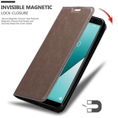 WIKO Y61 Suojakuori Lompakkokotelo (Ruskea)