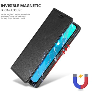 Realme C11 2020 Suojakuori Lompakkokotelo (Musta)