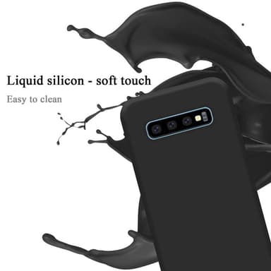 Samsung Galaxy S10 PLUS Suojakuori Kotelo (Musta)