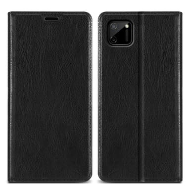 Realme C11 2020 Suojakuori Lompakkokotelo (Musta)