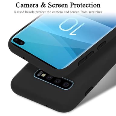 Samsung Galaxy S10 PLUS Suojakuori Kotelo (Musta)