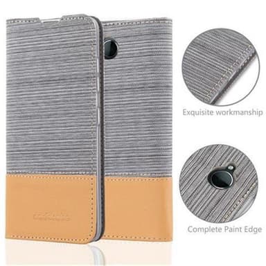 Nokia Lumia 650 Suojakuori Lompakkokotelo (harmaa)