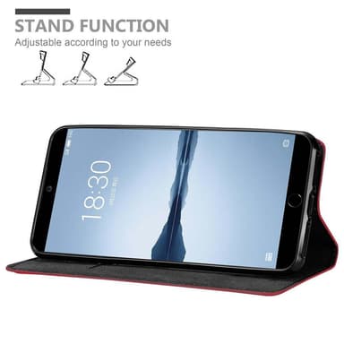 MEIZU 15 Suojakuori Lompakkokotelo (Punainen)