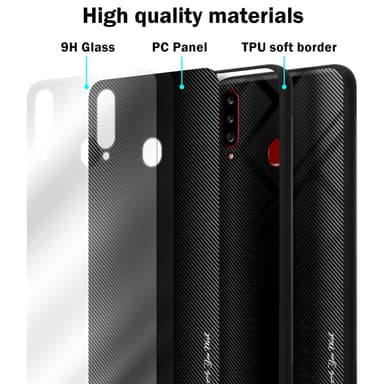 Samsung Galaxy A20s Suojakuori Kotelo (Musta)
